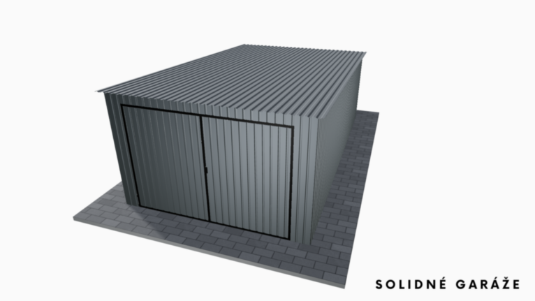 Plechová garáž BTX 3.5x6 m so spádom dozadu