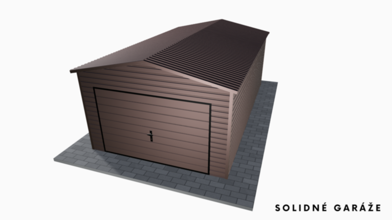 Garáž Premium BTX 3.5x6 m – so sedlovou strechou