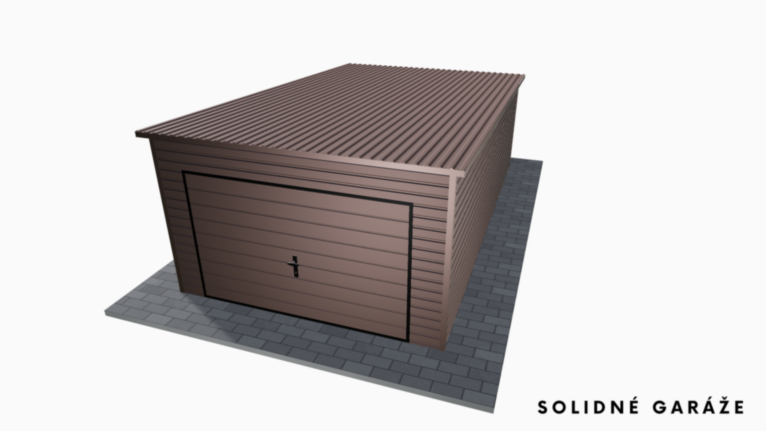 Garáž Premium BTX 3.5x6 m – so spádom dozadu