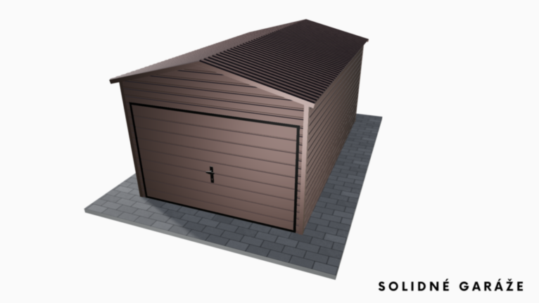 Garáž Premium BTX 3x5 m – so sedlovou strechou