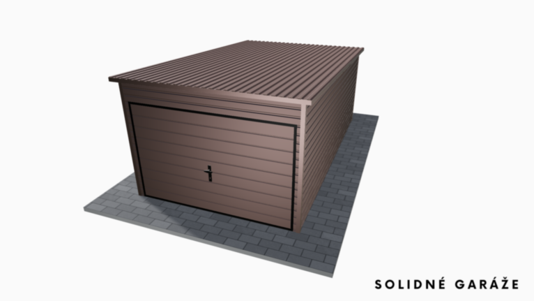 Garáž Premium BTX 3x5 m – so spádom dozadu