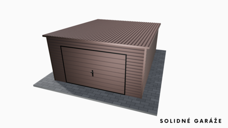 Garáž Premium BTX 4x5 m – so spádom dozadu