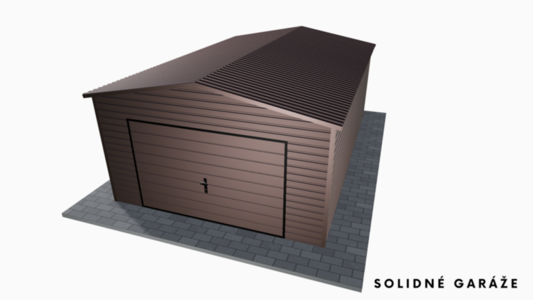 Garáž Premium BTX 4x6 m – so sedlovou strechou