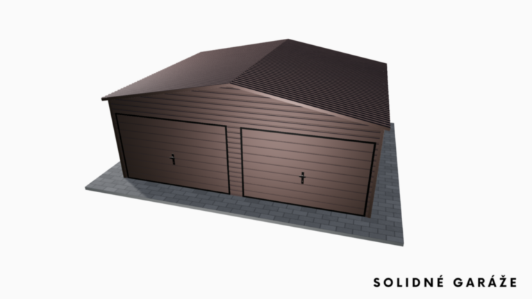 Garáž Premium BTX 6x5 m – so sedlovou strechou