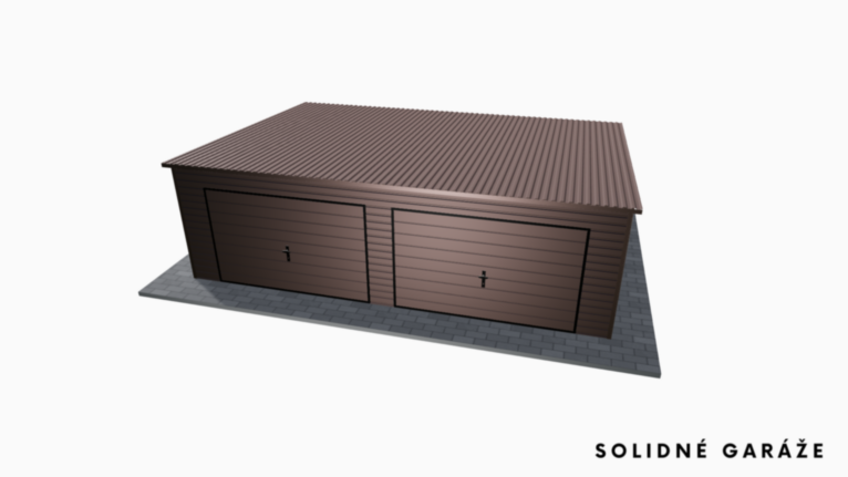 Garáž Premium BTX 7x5 m – so spádom dozadu