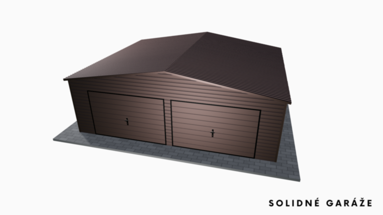 Garáž Premium BTX 7x6 m – so sedlovou strechou