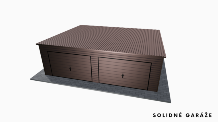 Garáž Premium BTX 7x6 m – so spádom dozadu