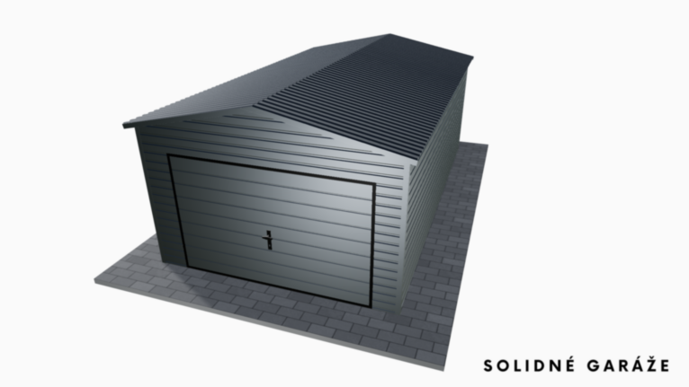 Garáž Premium RAL 3.5x6 m – so sedlovou strechou