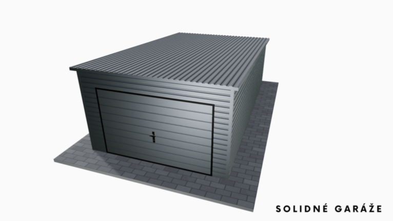 Garáž Premium RAL 3.5x6 m – so spádom dozadu