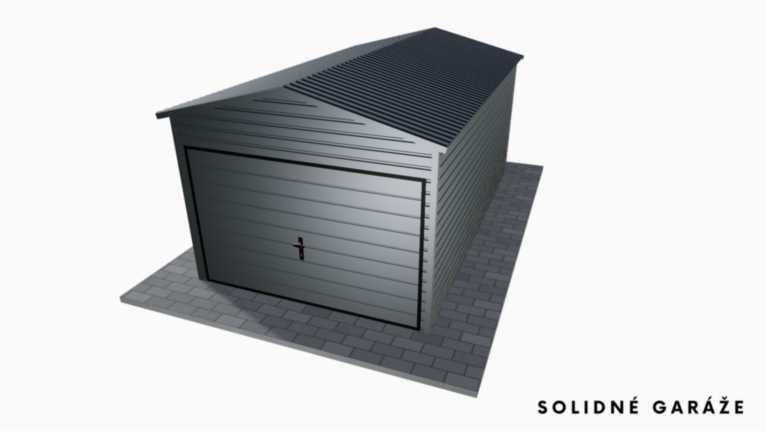 Garáž Premium RAL 3x5 m – so sedlovou strechou