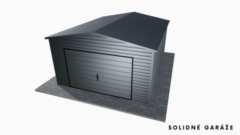 Garáž Premium RAL 4x5 m – so sedlovou strechou