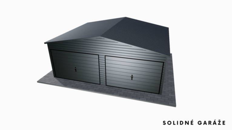 Garáž Premium RAL 6x5 m – so sedlovou strechou