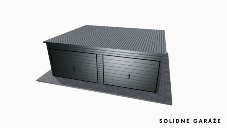 Garáž Premium RAL 6x5 m – so spádom dozadu