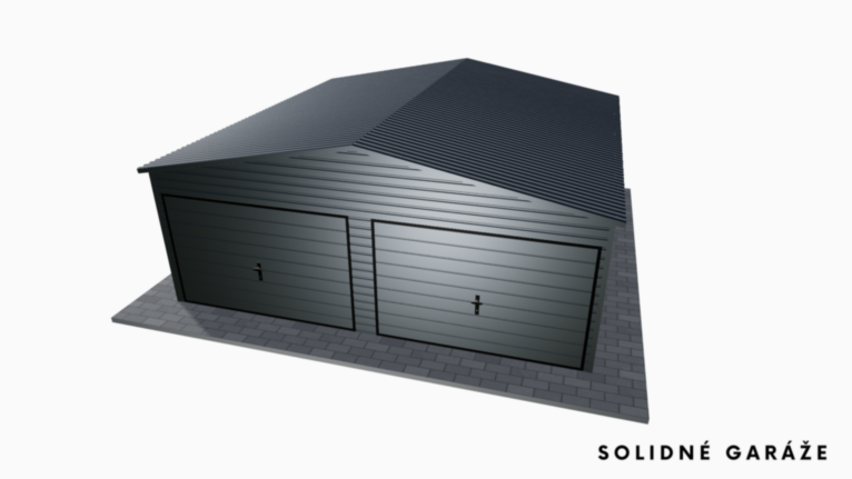 Garáž Premium RAL 6x6 m – so sedlovou strechou