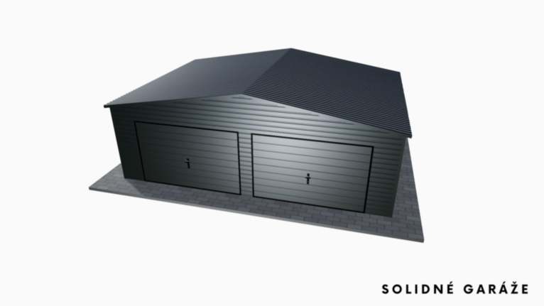 Garáž Premium RAL 7x5 m – so sedlovou strechou