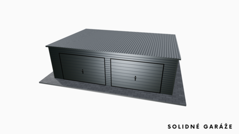 Garáž Premium RAL 7x5 m – so spádom dozadu