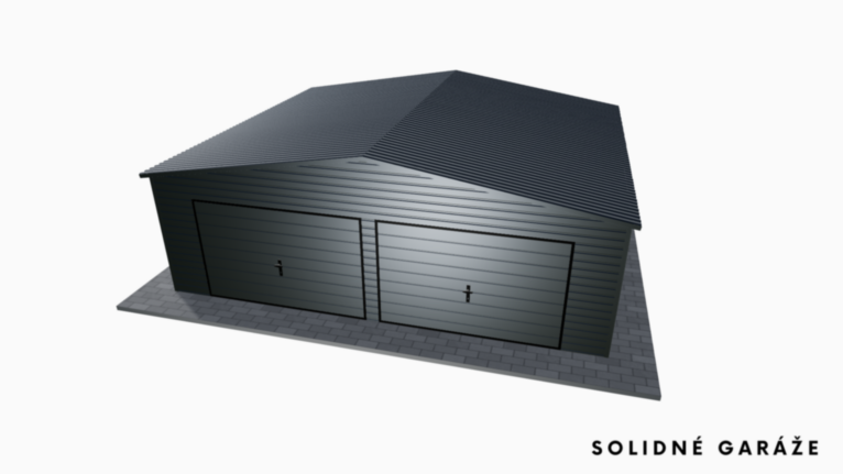 Garáž Premium RAL 7x6 m – so sedlovou strechou