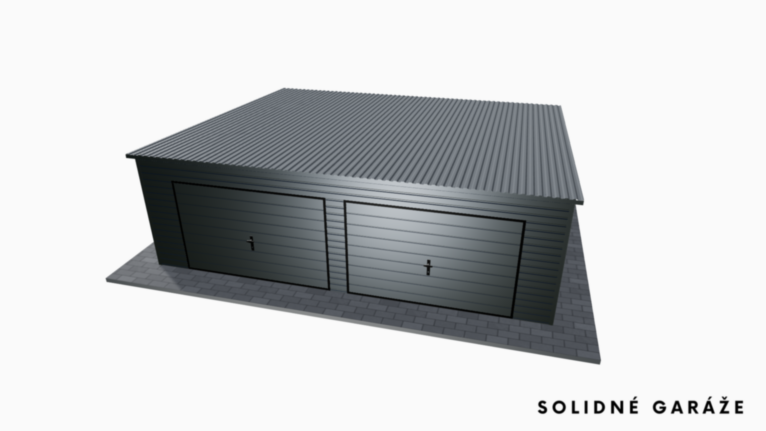 Garáž Premium RAL 7x6 m – so spádom dozadu