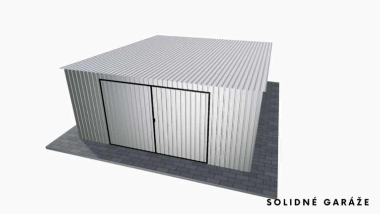 Pozinkovaná garáž 5x6 m so spádom dozadu