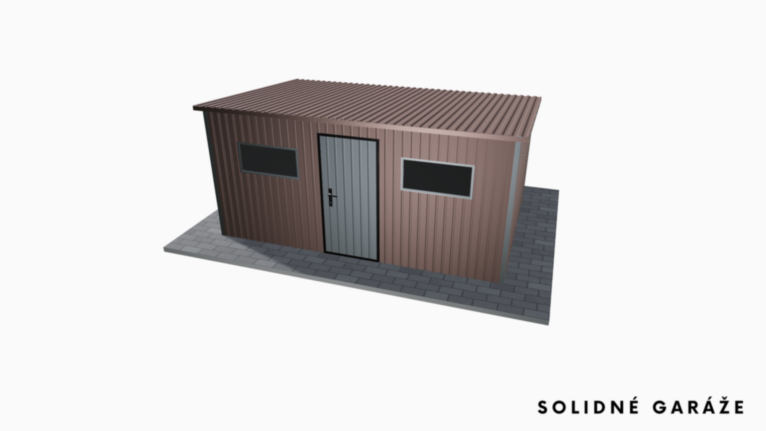 Záhradný domček BTX 4.5x3 m so spádom dozadu