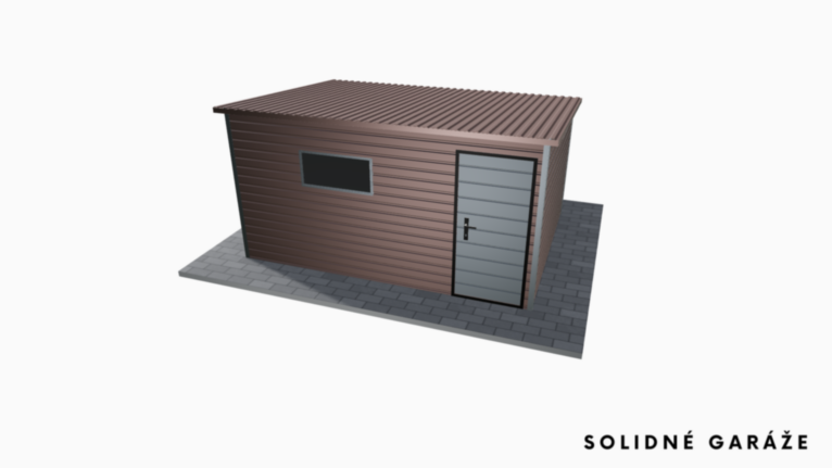 Záhradný domček PREMIUM BTX 4x3 m so spádom dozadu