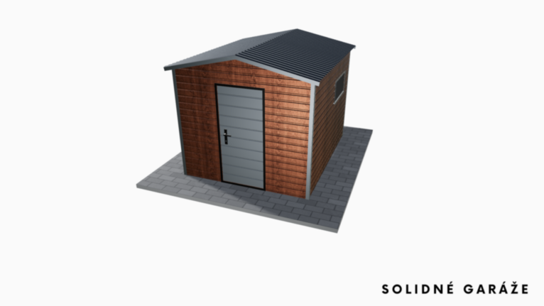 Záhradný domček PREMIUM Imitácia dreva 2.5x3 m sedlovou strechou