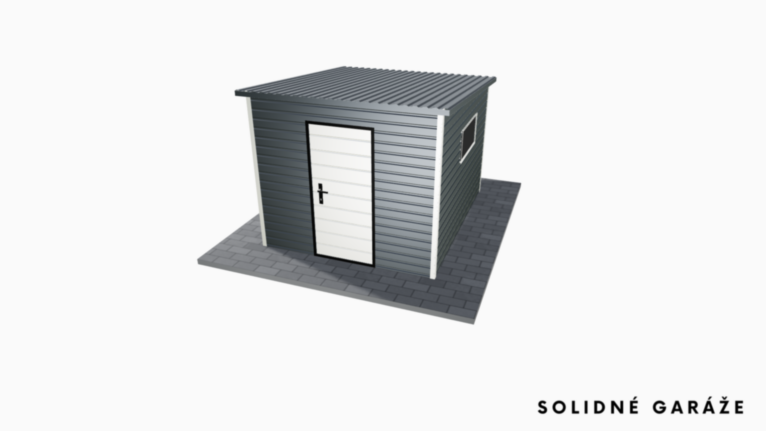 Záhradný domček PREMIUM RAL 2.5x3 m so spádom dozadu