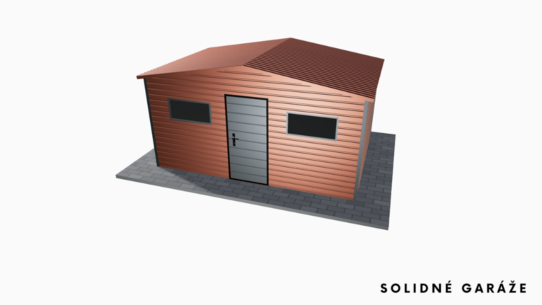 Záhradný domček PREMIUM RAL 4.5x3 m sedlovou strechou