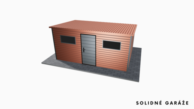 Záhradný domček PREMIUM RAL 4.5x3 m so spádom dozadu