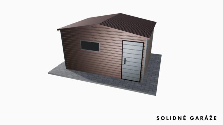 Záhradný domček PREMIUM RAL 4x3 m sedlovou strechou